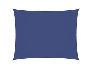 Voile de parasol - voile d'ombrage tissu oxford rectangulaire 3x4 m bleu