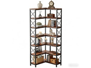 Bibliotheque coloris  bicolore 7 étagère(s) <strong>DESMIU</strong> <strong></strong> - 61 cm x 200 cm