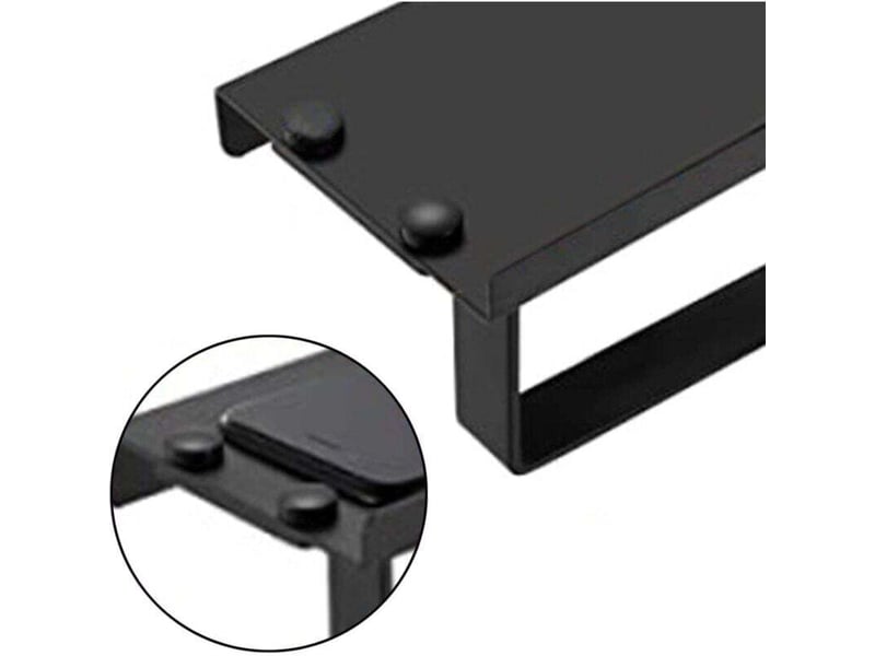  Distributeur mural papier toilette noir en aluminium - avec étagère pour téléphone, support rouleau pour salle de bain, cuisine et hôtel  - Conforama B