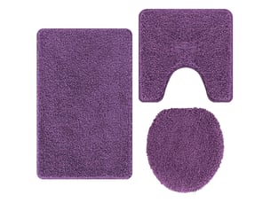 Ensemble de tapis de bain antidérapants 3 pc violet 50 x 80 cm cf64759