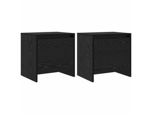 Table de chevet - cabinet de chevet - table de nuit chêne noir 45 x 34 x 44,5 cm