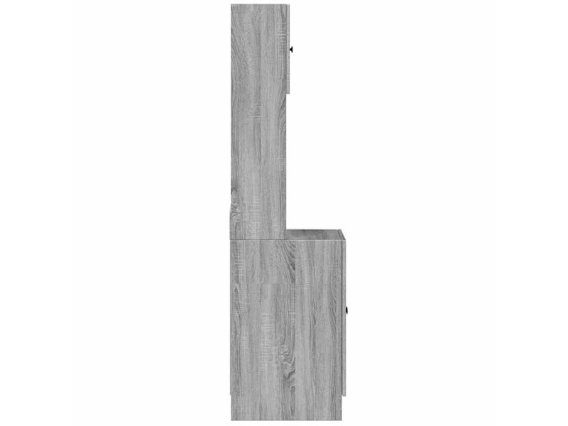  Meuble de rangement, armoire de cuisine sonoma gris 60x50x180cm bois d’ingénierie  - Conforama E