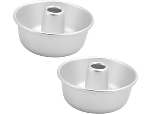2pièces moule à donuts alliage aluminium de antiadhésif pour cuisson de gâteaux brownies et desserts ustensiles de pâtisserie 12.2*12.2*4.5 cm