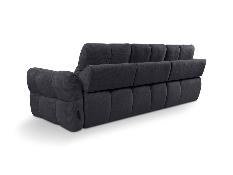 Canapé d'angle gris fixe 4 places - Conforama D
