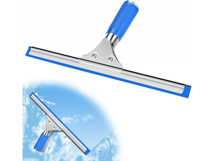 Essuie-vitres professionnel en acier inoxydable, lame de 30 cm, nettoyage sans traces pour vitres et salle de bain