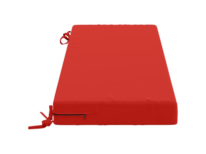  Lot de 2 coussins de banc, coussins d'assise soest 100 % polyester rouge cf57371  - Conforama D