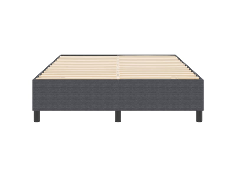 Lit double- lit adulte - cadre de lit plateforme gris foncé 140 x 190 cm - Conforama D
