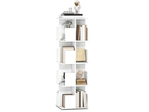 Bibliotheque coloris  blanc 4 étagère(s) PANGIVO  - 39 cm x 128.3 cm