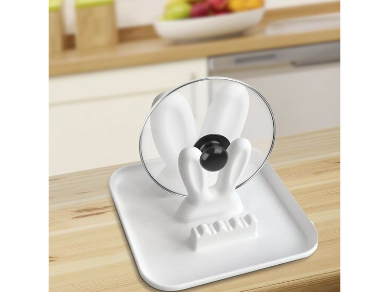 Repose-cuillère avec support de couvercle de casserole, repose-cuillère pour ustensiles de cuisine repose-ustensiles de cuisine - Conforama B