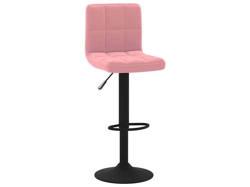  Lot de 2 tabouret de bar, chaise de bar rose velours shl12437  - Conforama C