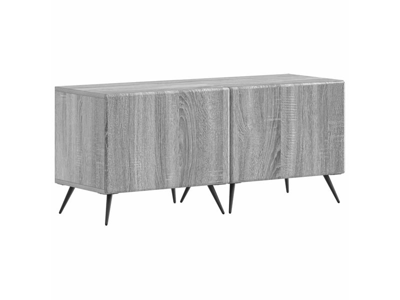  Meuble tv bas de salon, meuble tv led breda 3 pcs sonoma gris bois d'ingénierie  - Conforama D