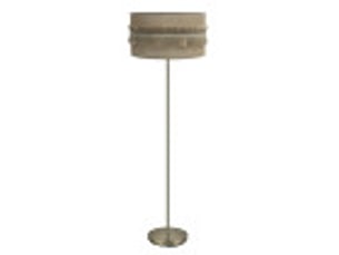 Fabrilamp kala lampadaire textile sac naturel et brun, 1 x e27, h 164 cm, ø 40 cm