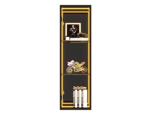 Vitrine coloris noir <strong>VIVRYN</strong> <strong></strong> - 30 cmx90 cm