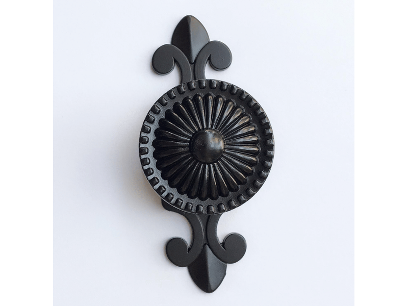  (noir) lot de 8 boutons d'armoires anciens européens, boutons de meubles ronds à perçage unique, adaptés aux armoires, aux placards de cuisine  - Conforama B