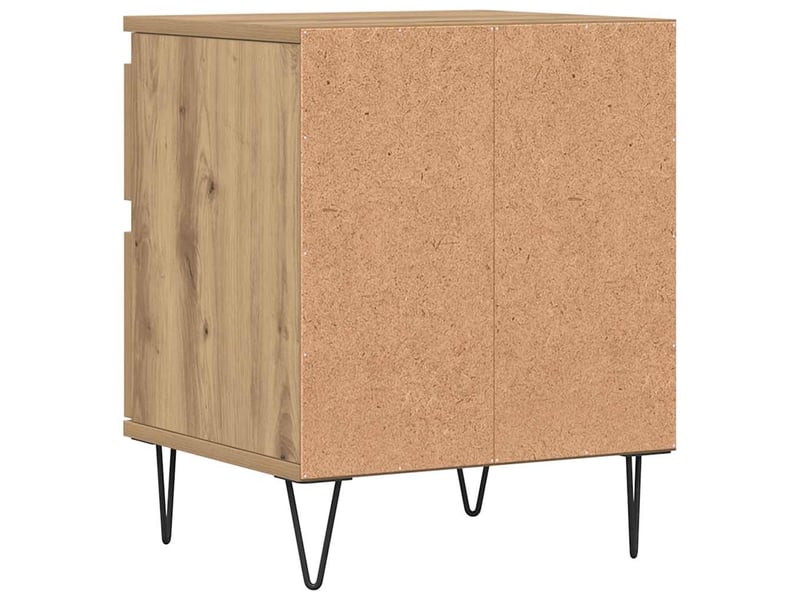  Table de chevet - cabinet de chevet - table de nuit chêne artisanal 40x35x50 cm bois d’ingénierie  - Conforama E