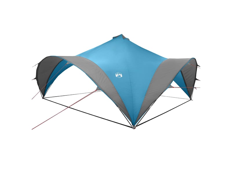  Tente de fête, tente de camping bleu 600x600x400 cm polyester et acier  - Conforama A
