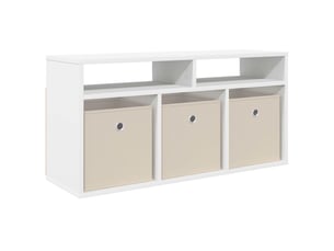 Meuble tv coloris blanc 87 cm <strong></strong>  <strong></strong>