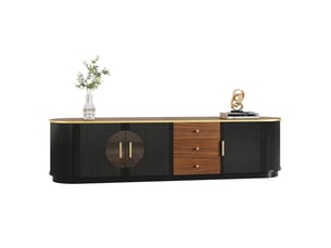 Meuble tv coloris noir 180 cm <strong>XYLO</strong>  <strong></strong>