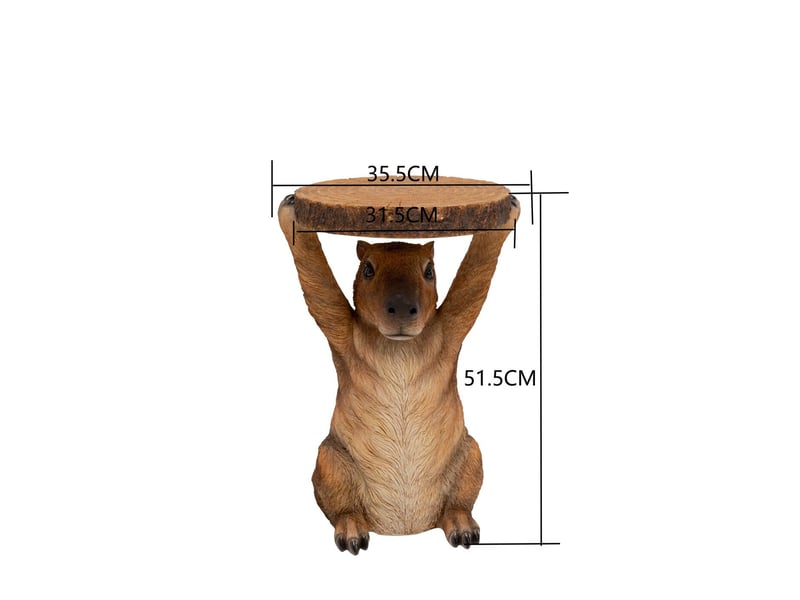  table d'appoint animal capybara kare design  - Conforama C
