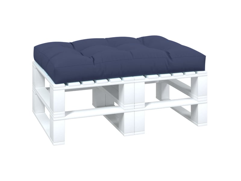  Coussin de palette, coussin de chaise, coussin de canapé bleu marine 120x80x12 cm tissu cf55310  - Conforama C