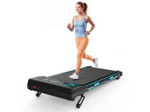 Tapis de course électrique 118,5 x 51 cm – noir – inclinaison automatique 15 %, bluetooth et télécommande