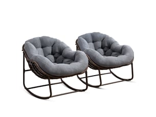 Fauteuil fixe   Coton / Polyester gris