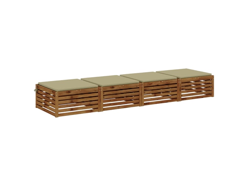  Lot de 4 coussins de siège, coussins d'assise soest 100 % polyester cf60184  - Conforama C