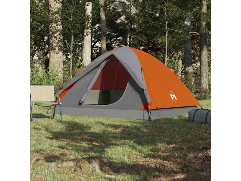  Tente de camping, tente à dôme 6 personnes orange imperméable  - Conforama C