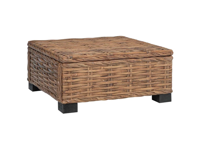  Table basse - table de salon - table à thé gendt rotin naturel naturel 67 x 60 x 30 cm  - Conforama A