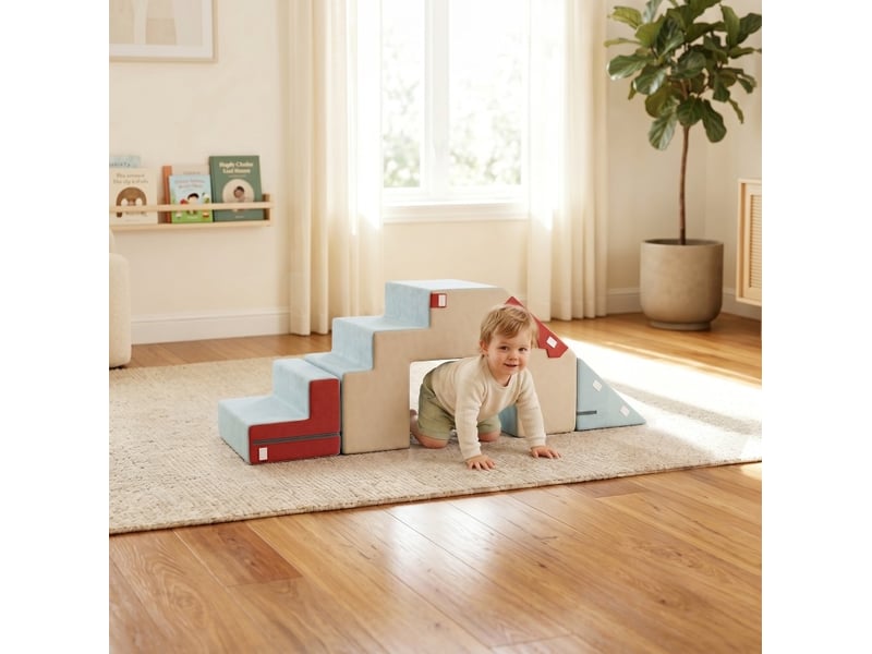  Jeu de modules en mousse 2 pièces 79x39x44 cm polyuréthane (pu) multicolore  - Conforama C