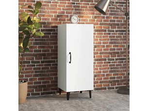 Buffet - bahut - meuble de rangement blanc 34,5x34x90 cm bois d'ingénierie