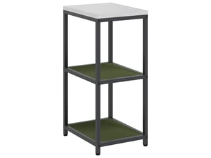 Étagère de cuisine, étagère de rangement hattem vert olive 40x50x92cm acier
