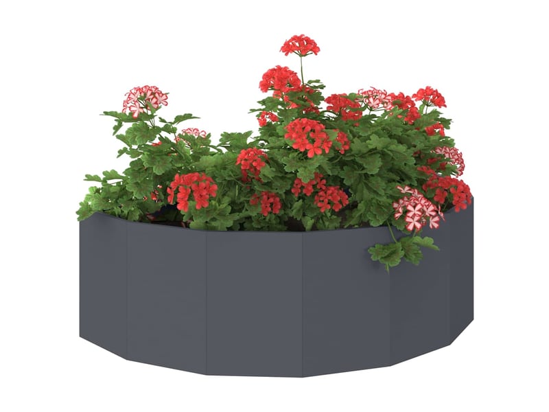  Jardinière - bac à fleurs anthracite 120 x 60 x 35 cm acier  - Conforama C