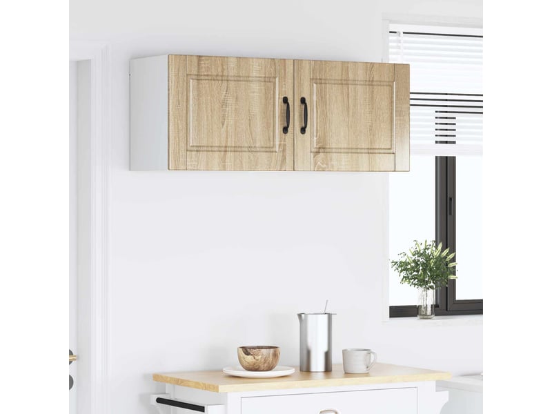 Meuble mural de cuisine | armoire de cuisine 2 pcs chêne sonoma bois d'ingénierie shl8913 - Conforama D