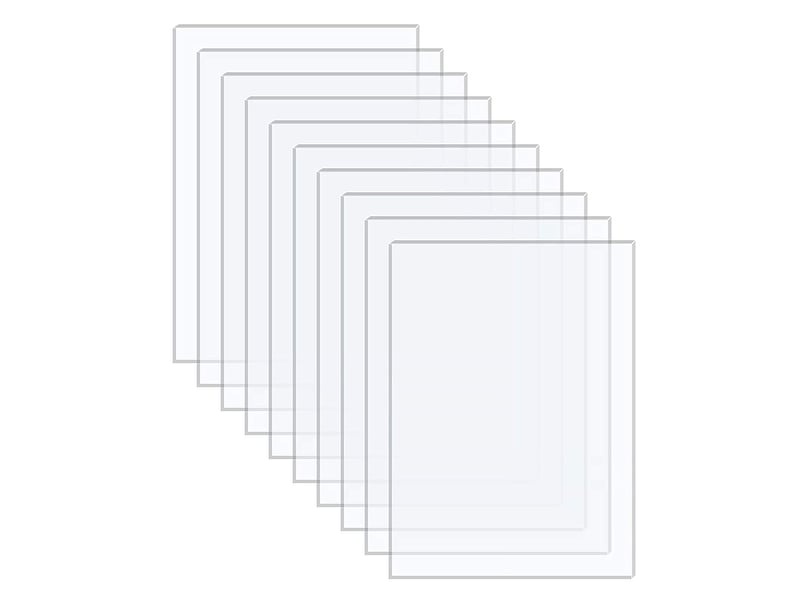  Plaque acrylique transparente plaque plexiglas pour le remplacement du verre 10 pièces 180 x 130 x 1mm  - Conforama A