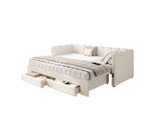 Lit banquette 90x200 cm <strong></strong> <strong>Bliss Lite</strong> coloris beige