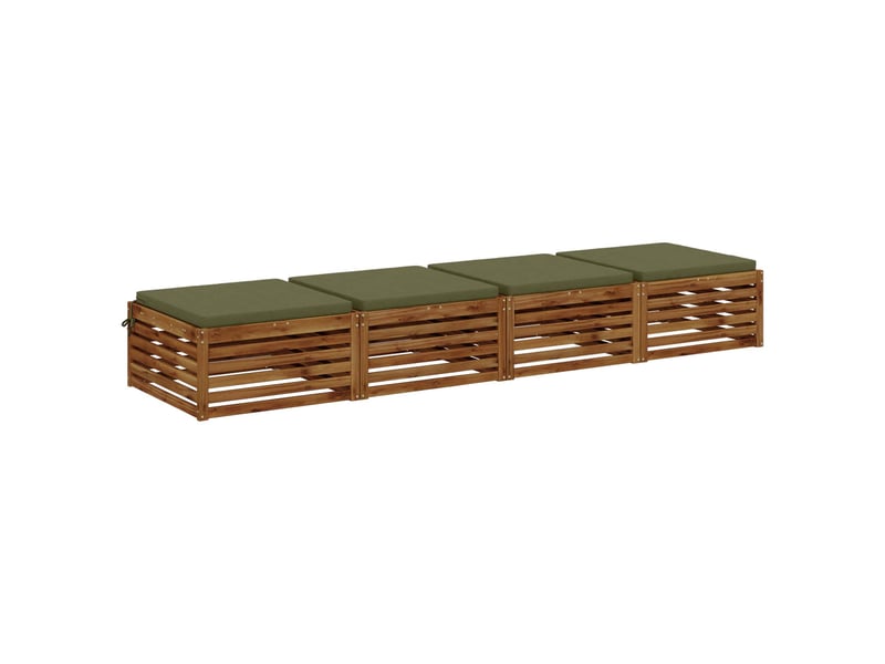  Lot de 4 coussins de siège, coussins d'assise soest 100 % polyester cf60284  - Conforama C