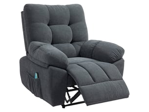 Fauteuil relax électrique RAELUNYI Cuir / Tissu noir