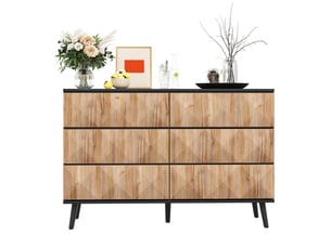 Buffet 0 porte(s)  6 tiroir(s) OSUPNESSEE  - 120 cm coloris noir 