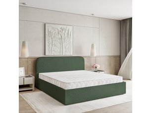 Lit coffre 120x200cm <strong>MASSENO</strong> <strong></strong> coloris vert