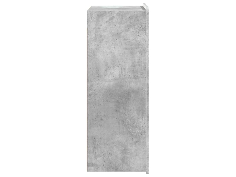 Armoire murale salon, meuble de rangement gris béton 66 x 34,5 x 92 cm bois d'ingénierie - Conforama E