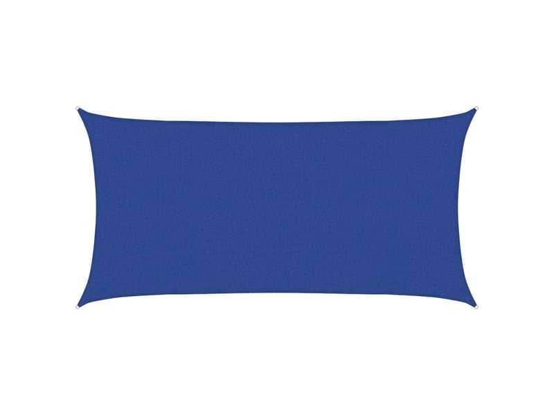  Voile d'ombrage - voile d'ombre - voile parasol 160 gm² rectangulaire bleu 2,5x5 m pehd  - Conforama A