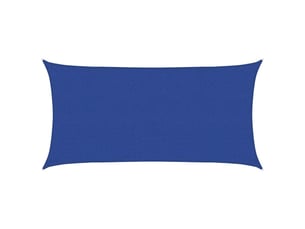 Voile d'ombrage - voile d'ombre - voile parasol 160 gm² rectangulaire bleu 2,5x5 m pehd