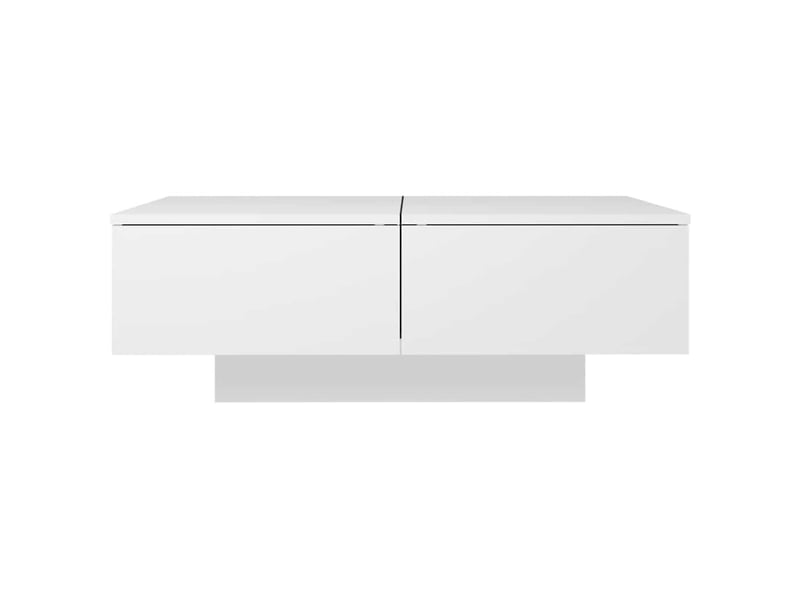  Table basse rectangulaire | table de salon blanc 90x60x31 cm aggloméré  - Conforama C