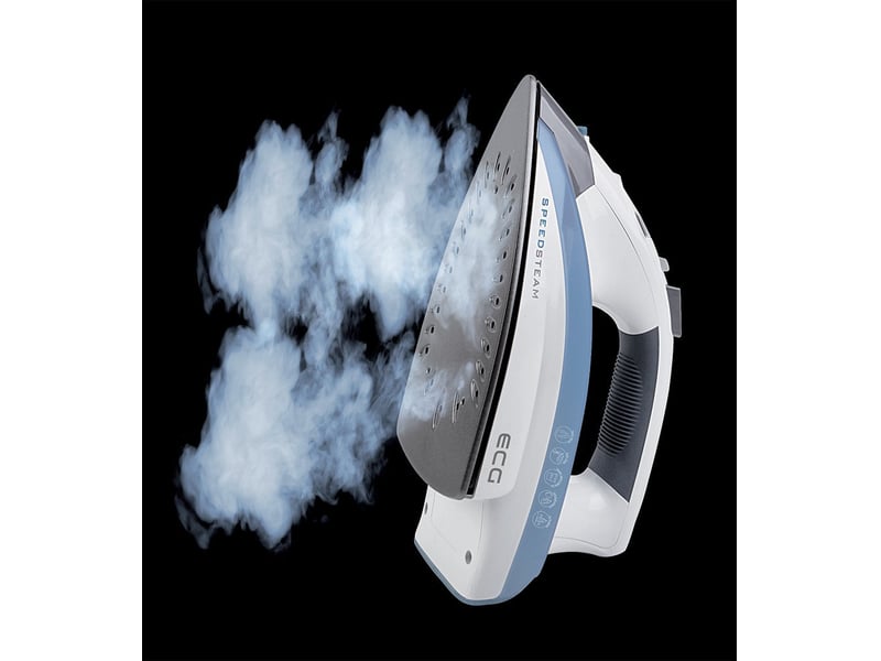  Fer à repasser vapeur ecg nz 190 2000 w à semelle céramique antiadhésive  - Conforama C