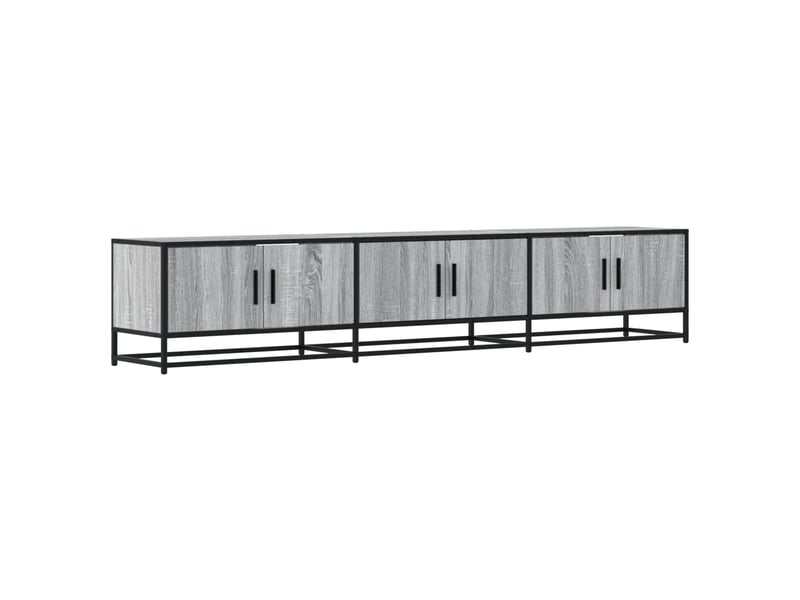  Meuble tv - banc tv - meuble de rangement sonoma gris 210x35x41 cm bois d'ingénierie  - Conforama A