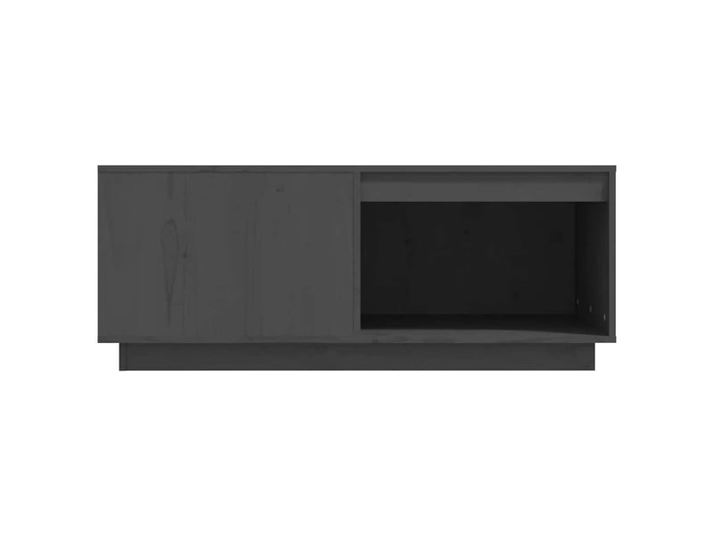  Table basse - table de salon - table à thé gris 100x101x40,5 cm bois massif de pin  - Conforama E