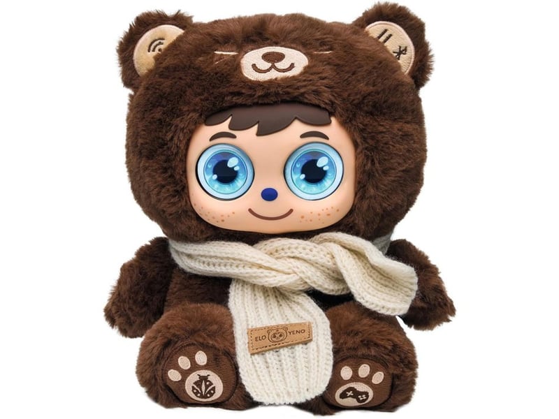  Peluche interactive ai elo yeno marron avec controle parental ELO1FR - Conforama A