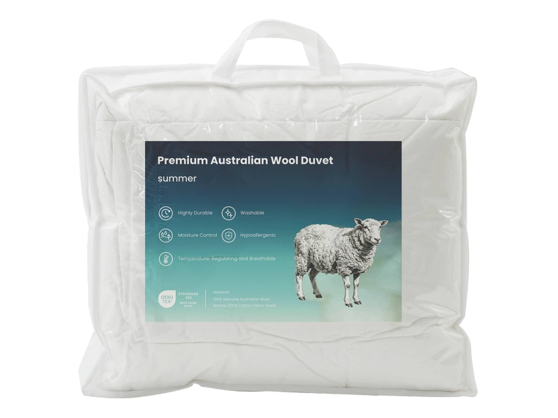  Couette - duvet trier 140x220 cm été 140 gsm 100% laine australienne  - Conforama C