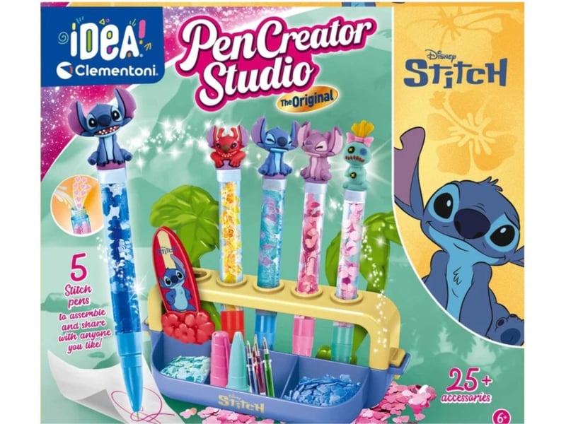  Coffret créatif clementoni 18218 idea - fabrique de stylos stitch 8005125182183 - Conforama E